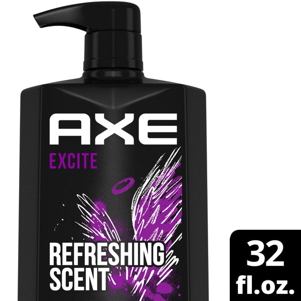 Axe Excite Refreshing Long Lasting Body Wash, Crisp Coconut and Black Pepper, 32 fl oz EasyOptionXY LLC