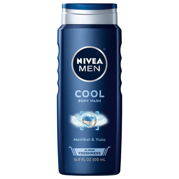NIVEA MEN Cool Body Wash with Icy Menthol, 16.9 Fl Oz Bottle EasyOptionXY LLC