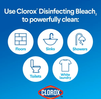 Clorox Disinfecting Bleach; Regular (Concentrated Formula) - 121 fl oz EasyOptionXY LLC