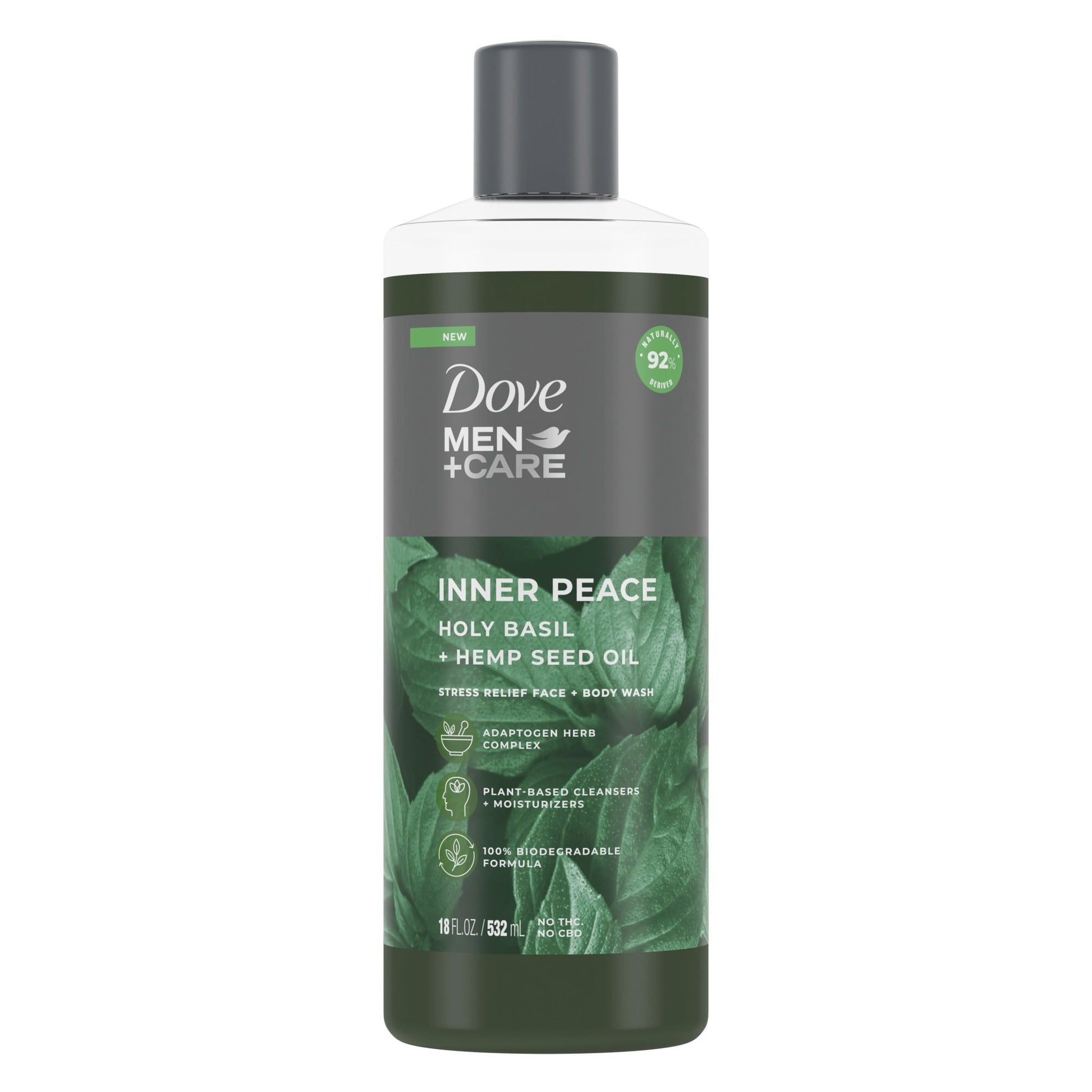 Dove Men+Care Face + Body Wash For Men Inner Peace Holy Basil + Hemp Seed Oil 18oz EasyOptionXY LLC