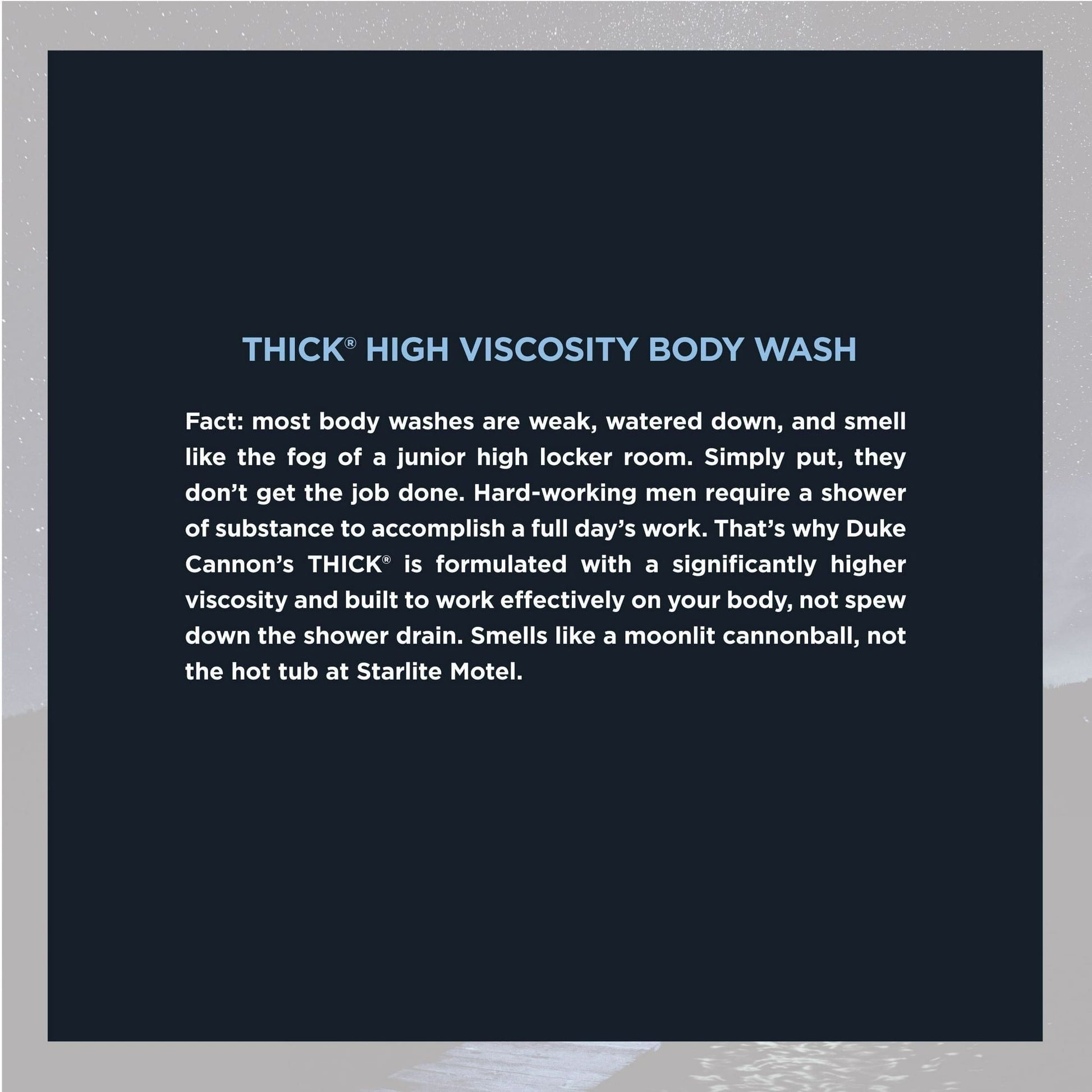 Duke Cannon Thick Body Wash - Midnight Swim - Sea Grass & Sandalwood Scent, 17.5 oz, 1 Bottle EasyOptionXY LLC