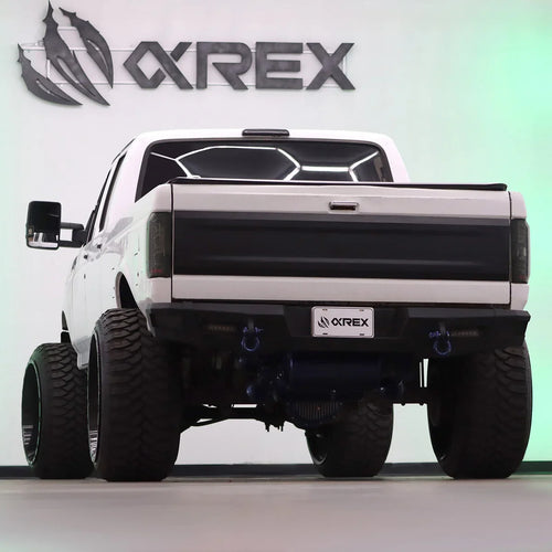 AlphaRex 87-96 Ford F-Series/Bronco LUXX-Series LED Tail Lights Alpha-Black OffRoadUSA.com