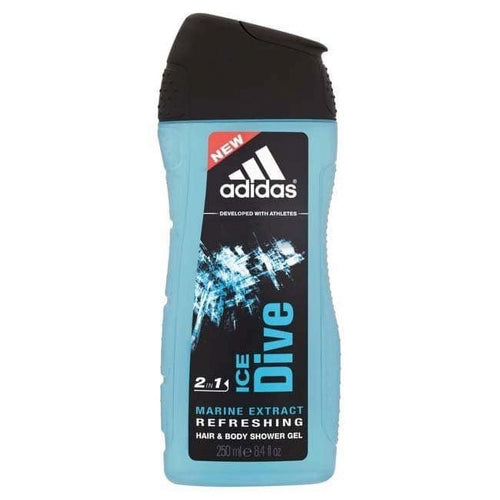 Adidas Ice Dive 3 Hair & Body Wash Marine Extract Refreshing , 8.4 oz Shower Gel EasyOptionXY LLC