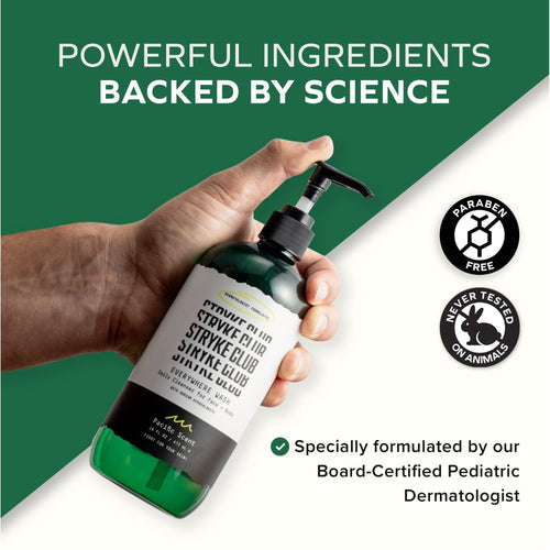 Stryke Club Face + Body + Hair (3-in-1), Everywhere Wash, All Skin Types, Acne Care, 16 fl. oz. Bottle EasyOptionXY LLC