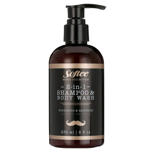 Softee Mens 2 in 1 Shampoo and Body Wash 8 fo EasyOptionXY LLC