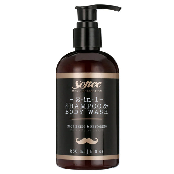 Softee Mens 2 in 1 Shampoo and Body Wash 8 fo EasyOptionXY LLC