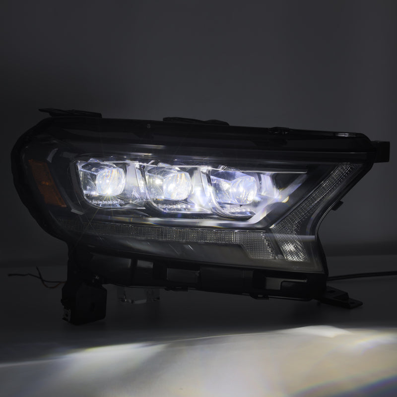 AlphaRex 19-23 Ford Ranger NOVA-Series LED Projector Headlights Black