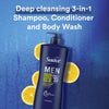 Suave Men Citrus Rush 3-in-1 Shampoo Conditioner Body Wash, All Hair Types 28 oz EasyOptionXY LLC