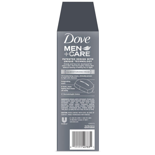 Dove Men+Care Body + Face Bar Mild Formula, Clean Comfort, 3.75 oz (8 Bars) EasyOptionXY LLC