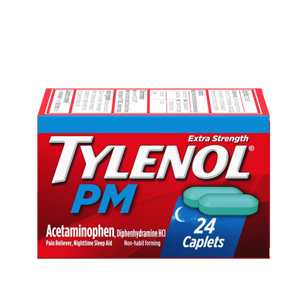 Tylenol PM Extra Strength Pain Reliever & Sleep Aid Caplets; 24 ct EasyOptionXY LLC