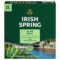 Irish Spring Bar Soap for Men, Aloe Mist Deodorant Bar Soap, 3.7 Oz, 12 Pack EasyOptionXY LLC