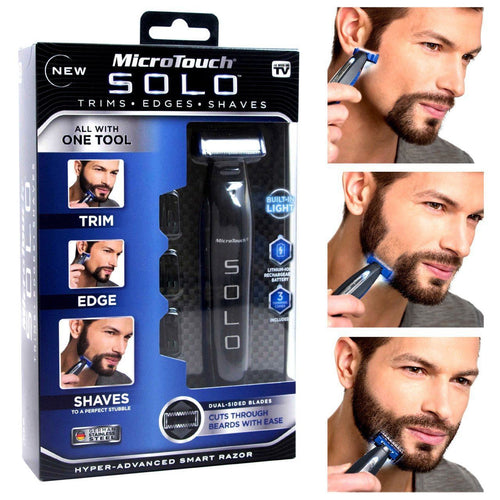 Microtouch Solo Beard Trimmer - Beard Trimmer Trims, Edges, and Shaves All In One! EasyOptionXY LLC