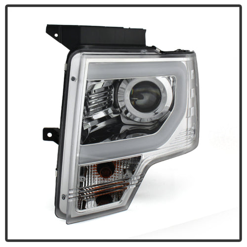 Spyder Ford F150 13-14 Projector Factory Xenon Model- Light Bar DRL Chrm PRO-YD-FF15013-LBDRL-HID-C OffRoadUSA.com
