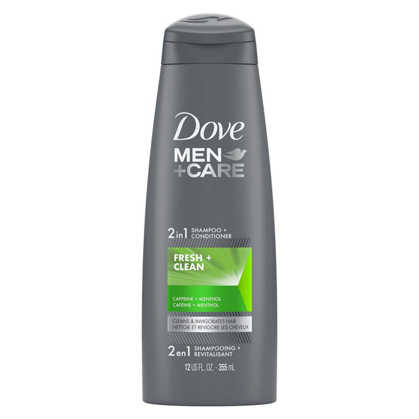 Dove Men+Care Fresh Clean 2-in-1 Shampoo and Conditioner with Caffeine and Menthol, 12 fl oz EasyOptionXY LLC