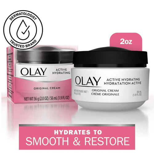 Olay Active Hydrating Face Cream for Women, Fights Fine Lines & Wrinkles for Dry Skin, 1.9 oz EasyOptionXY LLC