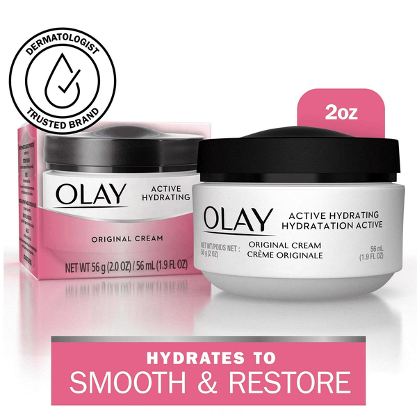 Olay Active Hydrating Face Cream for Women, Fights Fine Lines & Wrinkles for Dry Skin, 1.9 oz EasyOptionXY LLC