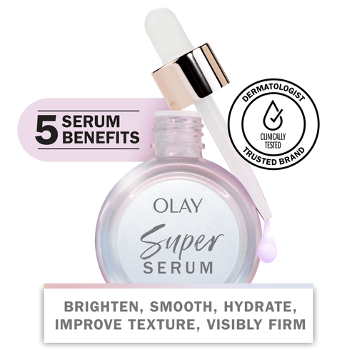 Olay Super Serum 5-in-1 Anti-Aging Face Serum, Smoothing Skin Care, All Skin Types (1.0 FL OZ) EasyOptionXY LLC