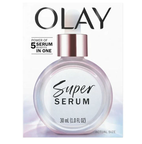 Olay Super Serum 5-in-1 Anti-Aging Face Serum, Smoothing Skin Care, All Skin Types (1.0 FL OZ) EasyOptionXY LLC