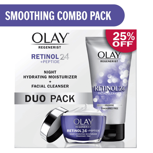 Olay Skin Care Retinol Gift Pack, Smoothing Face Moisturizer & Face Wash, Skincare Gift Set, 1.7 oz EasyOptionXY LLC