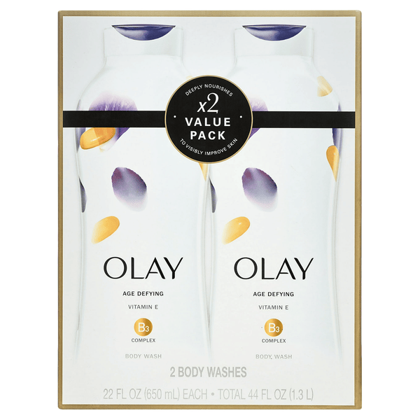 Olay Age Defying Body Wash for Women with Vitamin E, 22 fl oz, Twin Pack EasyOptionXY LLC