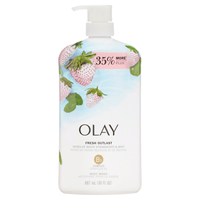 Olay Fresh Outlast Body Wash, White Strawberry & Mint, All Skin Types, 30 fl oz EasyOptionXY LLC