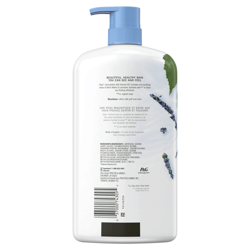 Olay Fresh Outlast Body Wash, Birch Water & Lavender, All Skin Types, 30 fl oz EasyOptionXY LLC