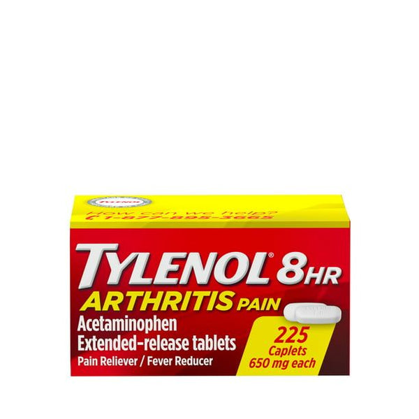Tylenol 8 Hour Arthritis & Joint Pain Acetaminophen Caplets; 225 Count EasyOptionXY LLC