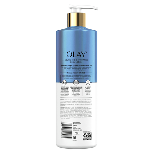 Olay Nourishing & Hydrating Body Lotion with Hyaluronic Acid, 17 fl oz EasyOptionXY LLC