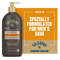 Gold Bond Men's Essentials Everyday Body and Hand Lotion & Cream for Dry Skin 14.5oz EasyOptionXY LLC