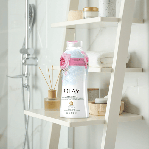 Olay Fresh Outlast Rose Water & Sweet Nectar Body Wash, 30 fl oz EasyOptionXY LLC