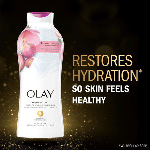 Olay Fresh Outlast Body Wash, Star Apple & Hibiscus, 22 fl oz EasyOptionXY LLC