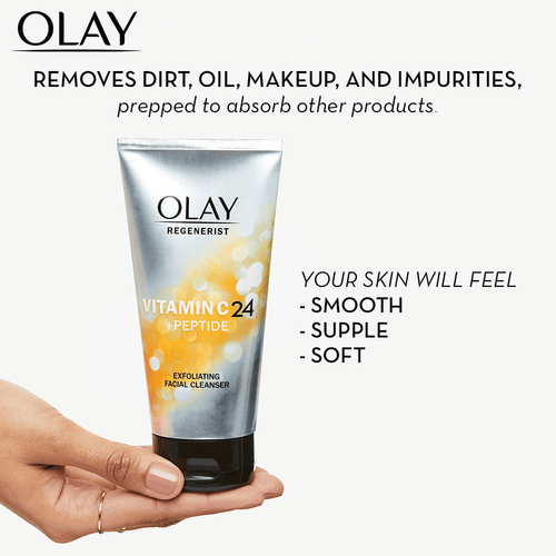 Olay Regenerist Vitamin C + Peptide 24 Face Wash for Dull Skin, 5.0 oz EasyOptionXY LLC