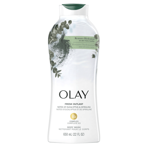 Olay Fresh Outlast Paraben Free Body Wash with Eucalyptus and Spirulina, All Skin Types, 22 fl oz EasyOptionXY LLC
