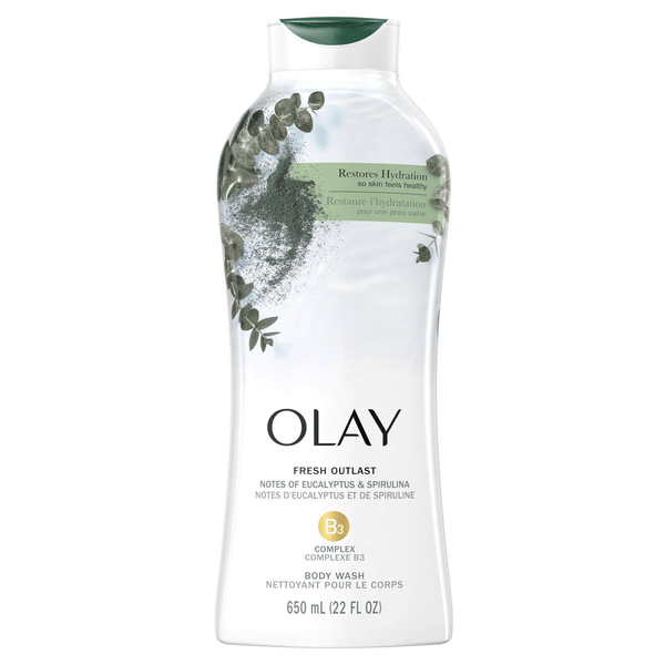 Olay Fresh Outlast Paraben Free Body Wash with Eucalyptus and Spirulina, All Skin Types, 22 fl oz EasyOptionXY LLC