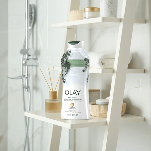 Olay Fresh Outlast Paraben Free Body Wash with Eucalyptus and Spirulina, All Skin Types, 22 fl oz EasyOptionXY LLC