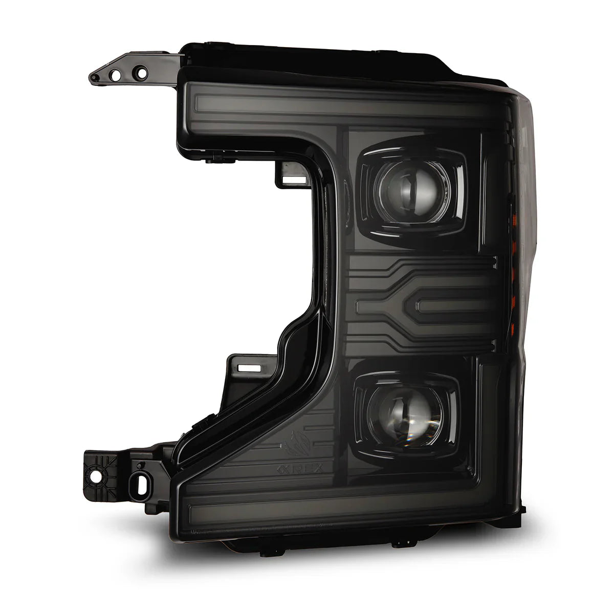 AlphaRex 20-22 Ford Super Duty LUXX-Series LED Projector Headlights Black
