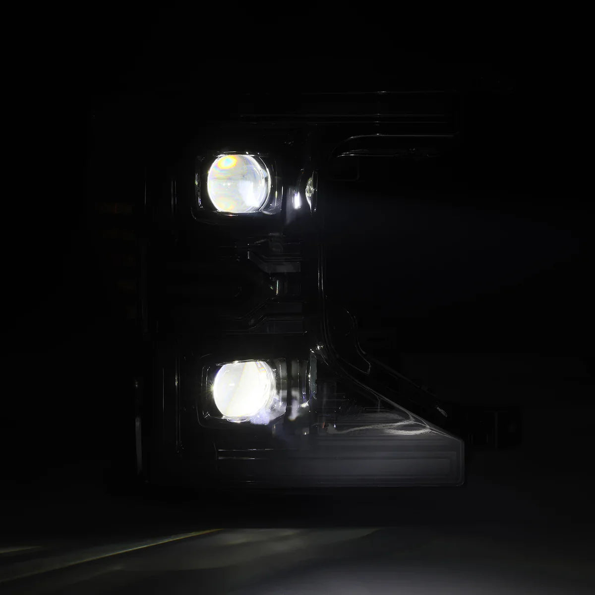 AlphaRex 20-22 Ford Super Duty LUXX-Series LED Projector Headlights Chrome
