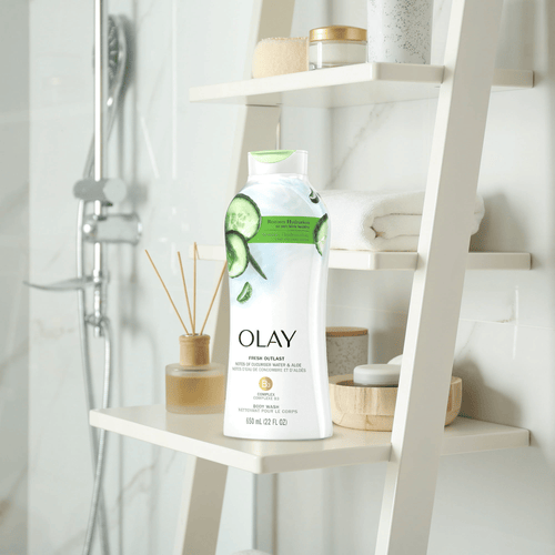 Olay Fresh Outlast Body Wash with Notes of Cucumber and Aloe, 22 fl oz EasyOptionXY LLC