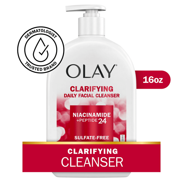 Olay Clarifying Face Wash, Facial Cleanser with Niacinamide, Fights Dryness in All Skin Types, 16 fl oz EasyOptionXY LLC