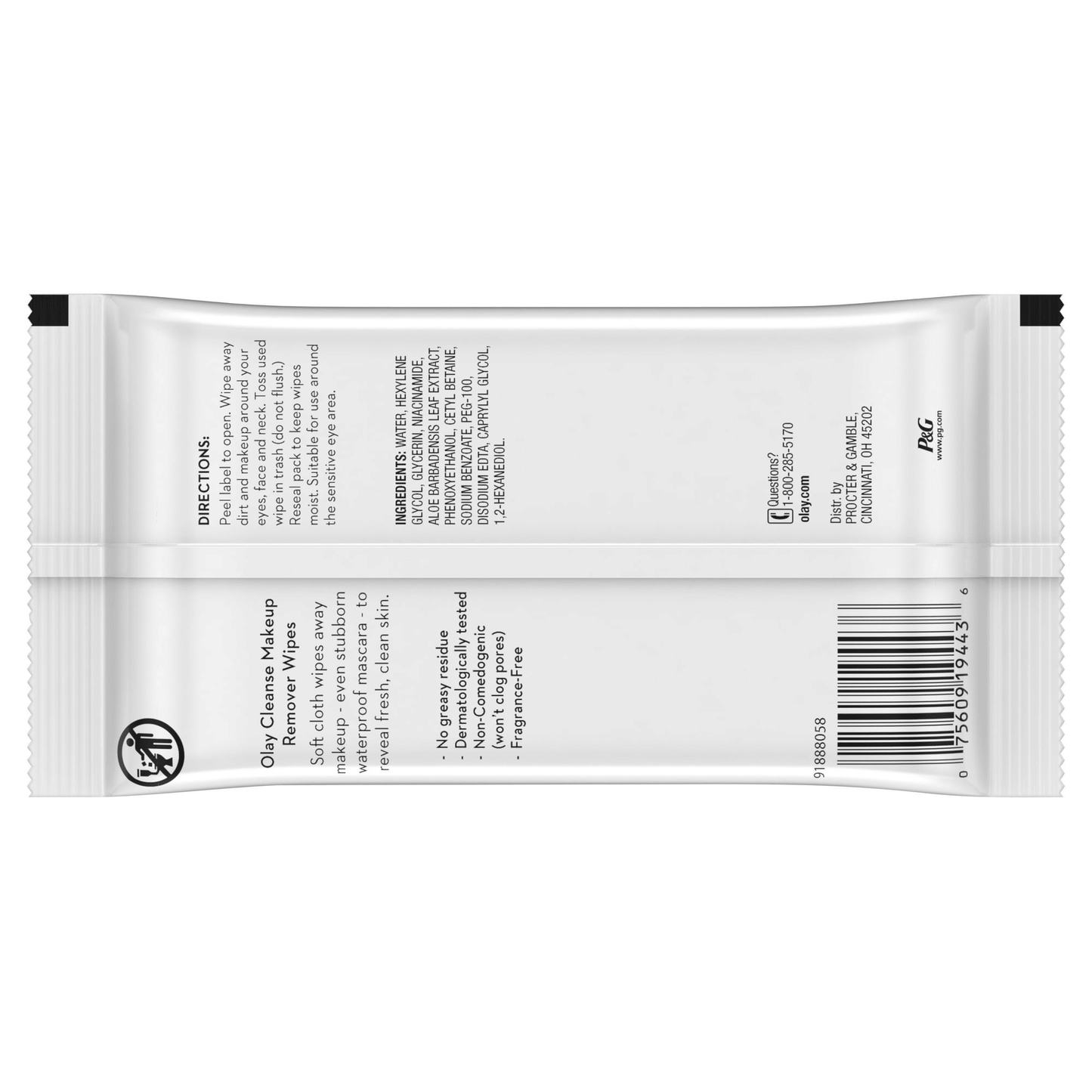 Olay Cleanse Makeup Remover Wipes, Fragrance Free, 25 Count EasyOptionXY LLC