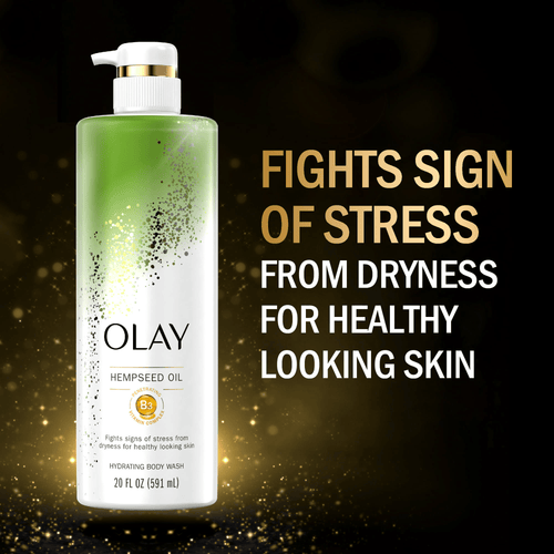 Olay Hydrating Body Wash with Hempseed Oil and Vitamin B3 Complex, for All Skin Types, 20 oz EasyOptionXY LLC