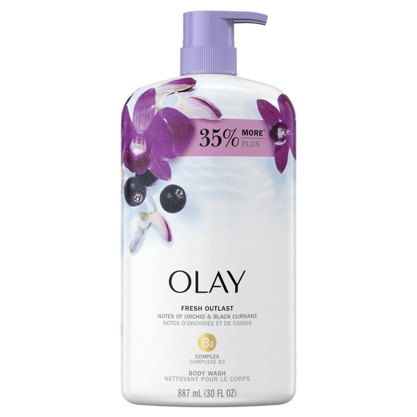Olay Fresh Outlast Body Wash, Orchid & Black Currant, 30 fl oz EasyOptionXY LLC