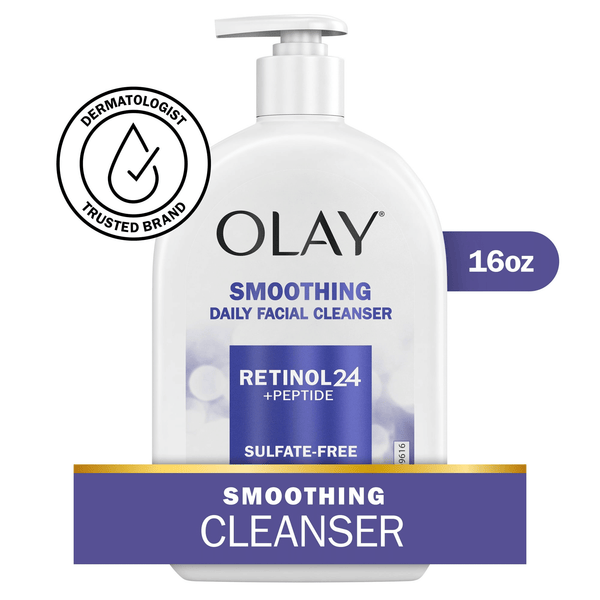 Olay Retinol 24 + Peptide Face Wash, Smoothing, Sulfate-Free, 16 fl oz EasyOptionXY LLC