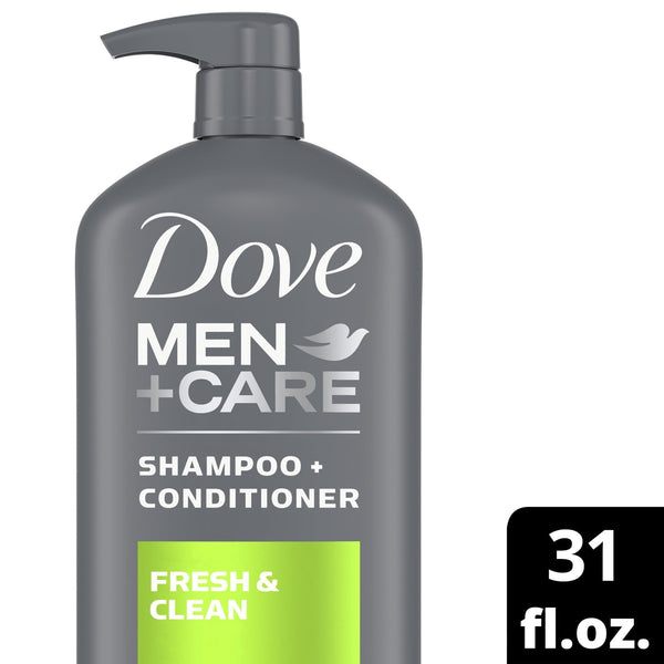 Dove Men+Care Daily Shampoo and Conditioner, Fresh and Clean, 31 fl oz EasyOptionXY LLC