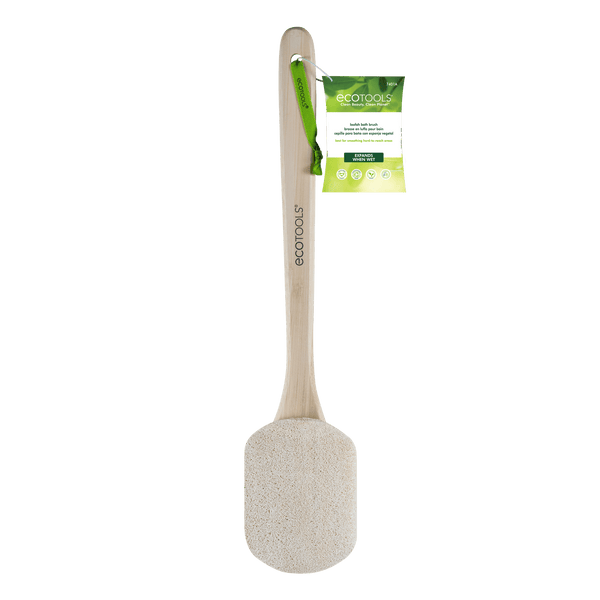EcoTools Loofah Bath Brush, Shower Brush with Ergonomic Handle, White, 1 Count EasyOptionXY LLC