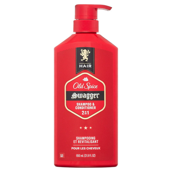 Old Spice Swagger 2in1 Shampoo and Conditioner for Men, All Hair Types, 21.9 fl oz EasyOptionXY LLC