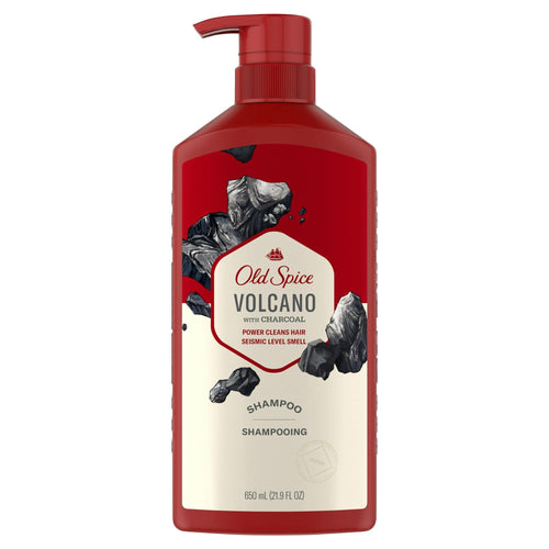 Old Spice Volcano Charcoal Shampoo for Men, All Hair Types, 21.9 fl oz EasyOptionXY LLC