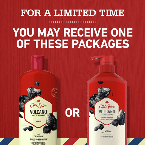 Old Spice Volcano Charcoal Shampoo for Men, All Hair Types, 21.9 fl oz EasyOptionXY LLC