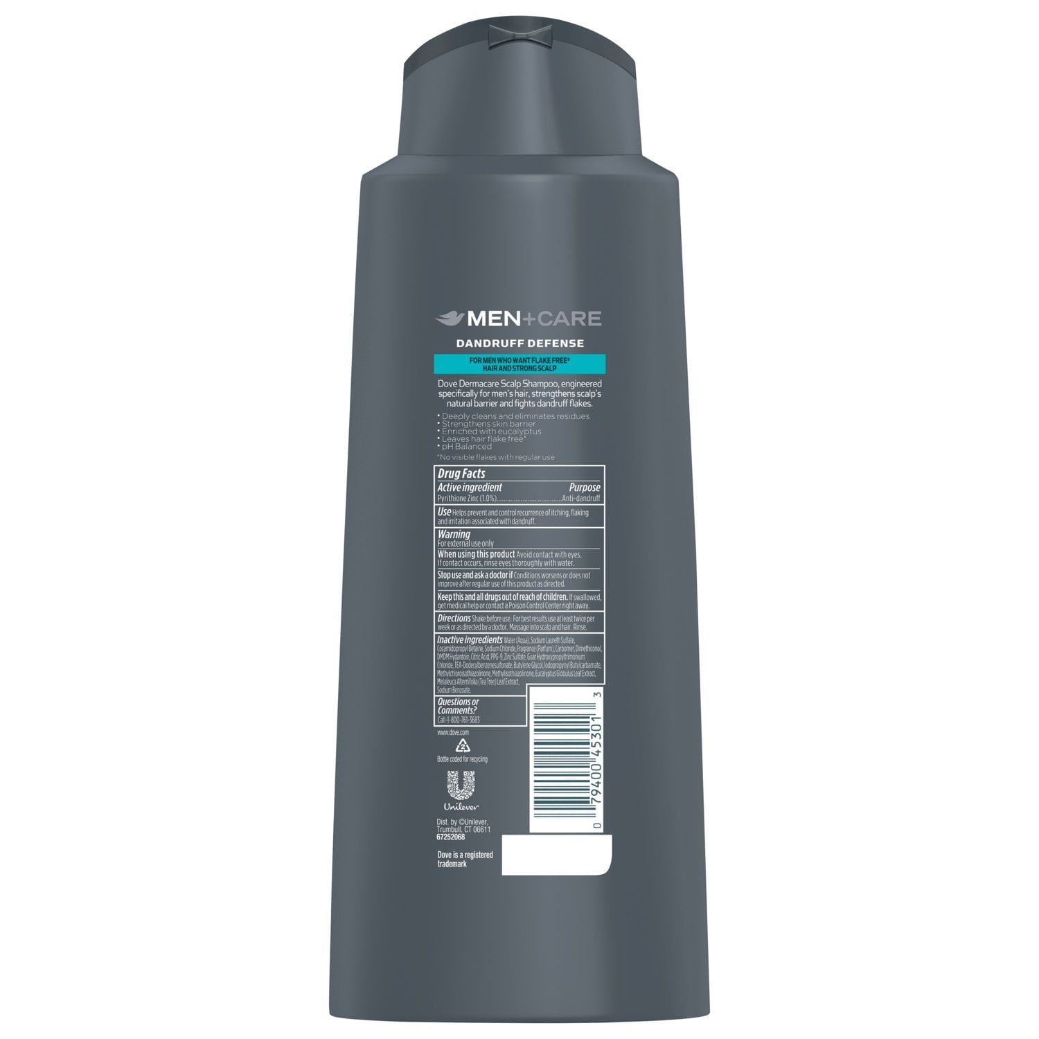Dove Men+Care Dermacare Scalp Dandruff Defense Shampoo and Conditioner, 20.4 fl oz EasyOptionXY LLC