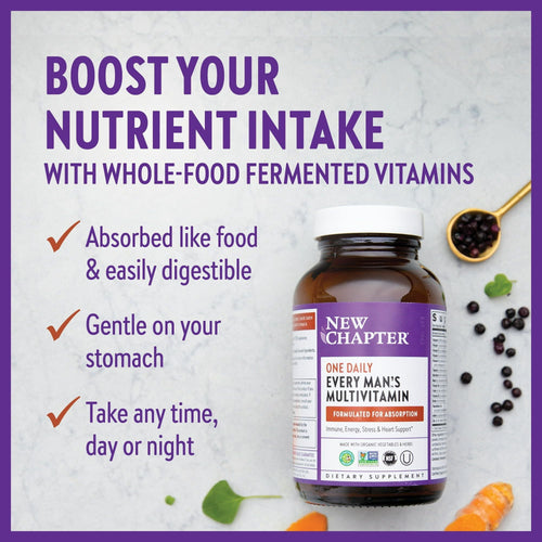 New Chapter Every Man's One Daily, Multivitamins for Men, 30 Ct EasyOptionXY LLC